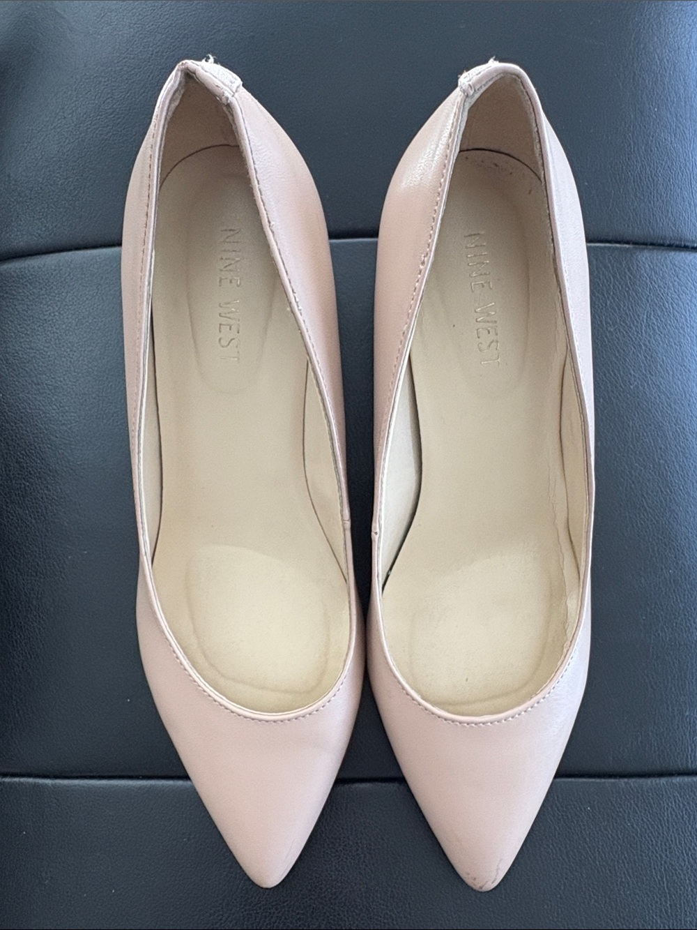 Nine West Blush Pink Pointed-Toe Flats